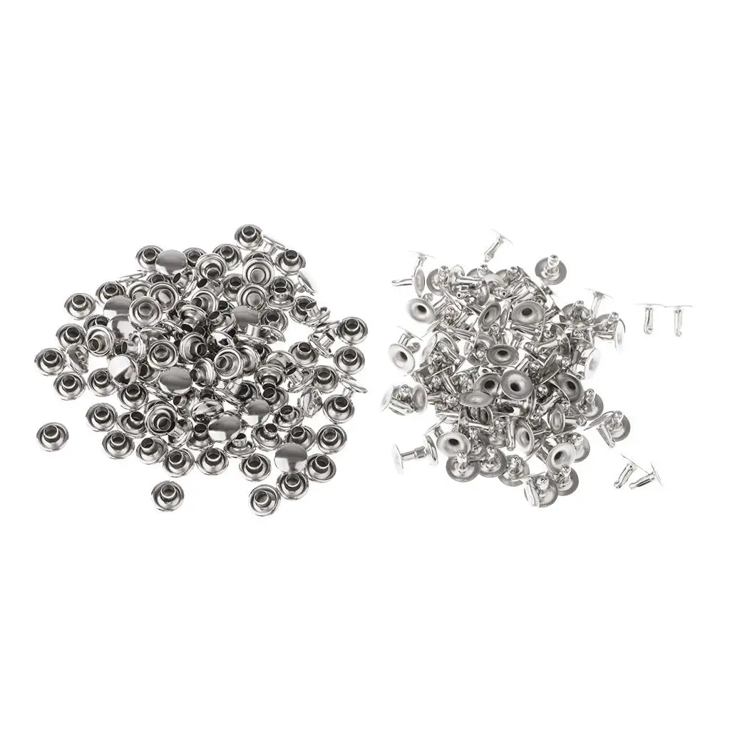 Bag Rivets Metal Single Cap Leather Studs for DIY Clothes Shoes Garment Repair and Leather Craft Projects