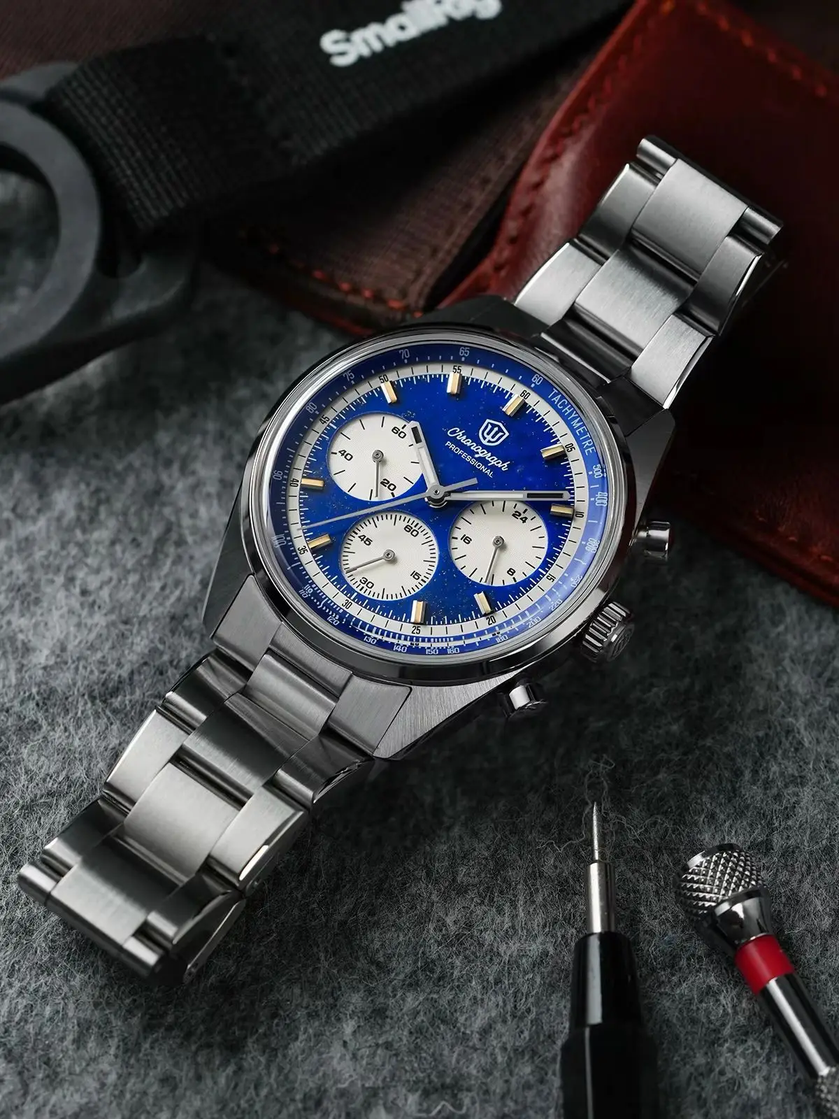 Watchdives Premier WD0526 Herrenuhr VK63 Mecha Chronograph Quarzuhren Saphir Wasserdicht 316L Edelstahl Armbanduhr