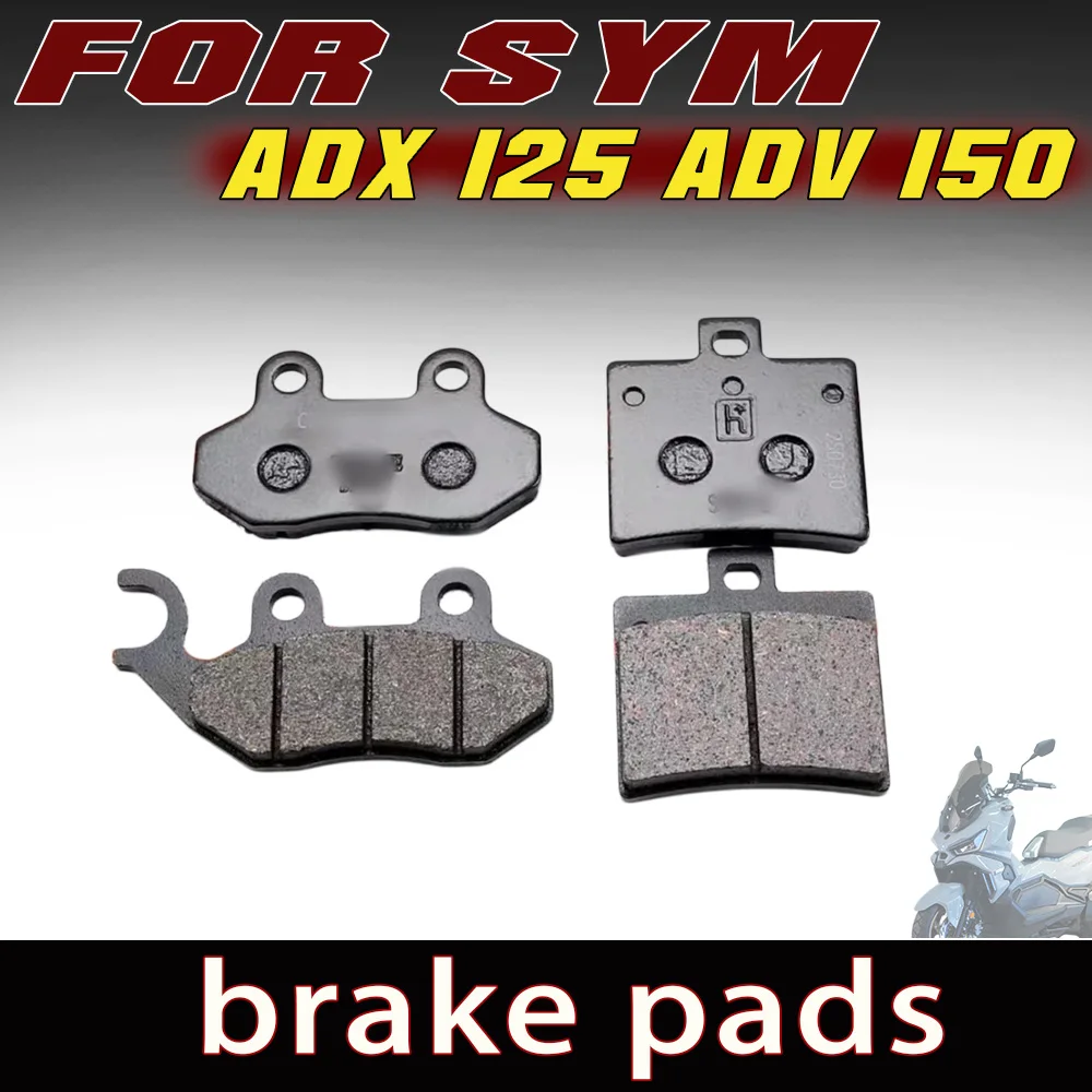Genuine Front Rear Disc Brake Pads High Performance Brake Pad Fit SYM ADX125 ADV150 Models