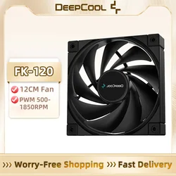 DEEPCOOL FK120 PC Computer Case Fan 120mm 4pin PWM 500-1850RPM Fan 12cm FDB Bearing Shock absorbing and Silent CPU Cooler Fan