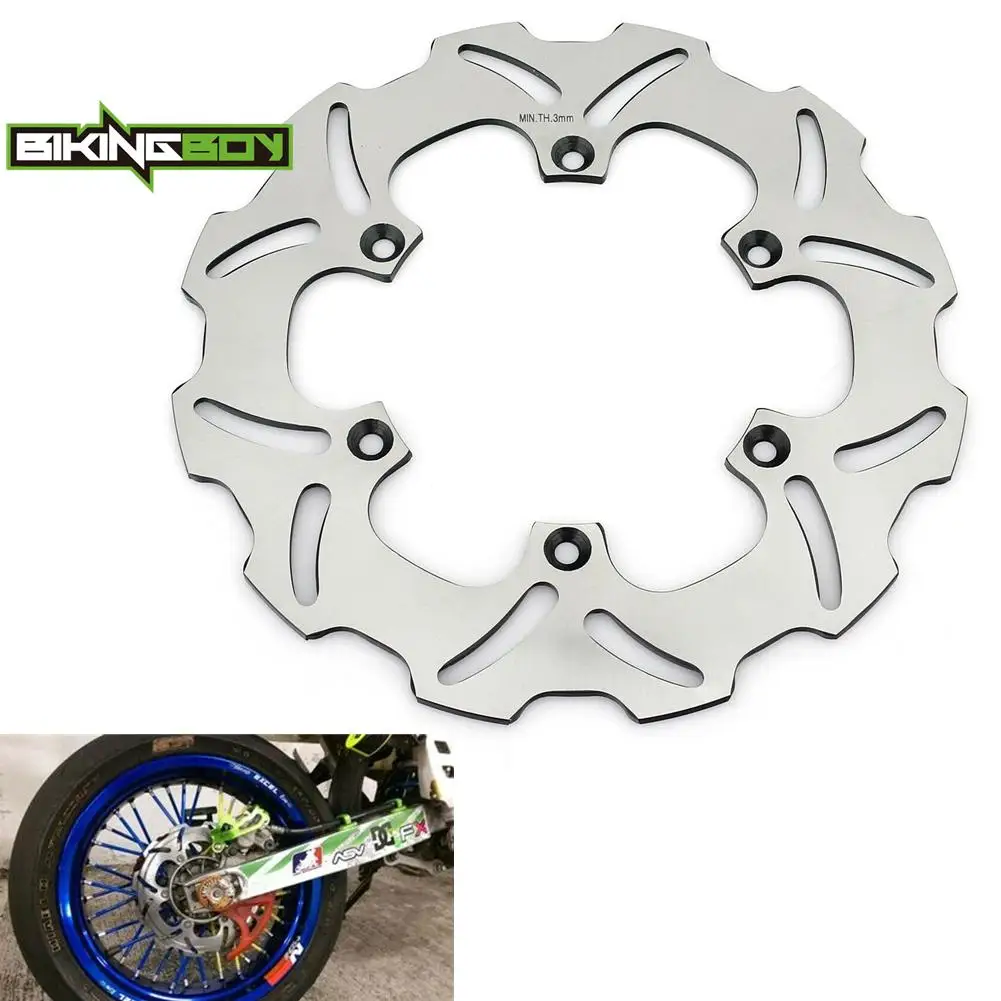 BIKINGBOY RM125 00 01 02 03 04 05 06 07 08 09 RM250 00-12 10 11 DRZ DR-Z 400 SM 05-23 13 Super Motard Rear Brake Disc Disk Rotor