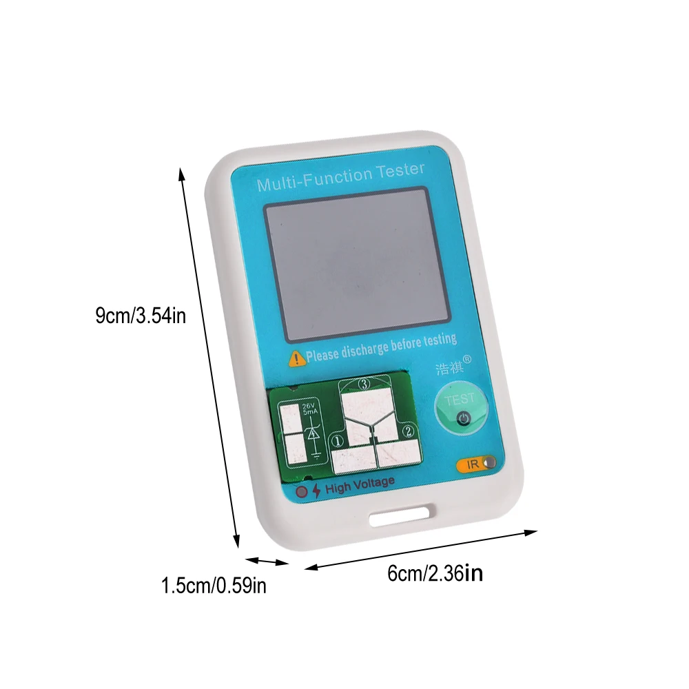 Alta qualità nuovissimo MTT-V1 ESR Meter Transistor Tester Display colorato TFT diodo triodo capacità SCR induttanza