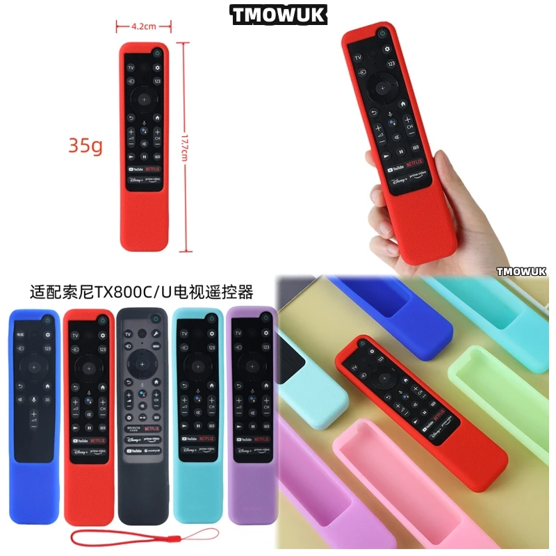 

For Sony RMF-TX910C TX910U TX910P TX910D TX800C TV Remote Control Silicone Protective Cover Case Shockproof Anti-drop