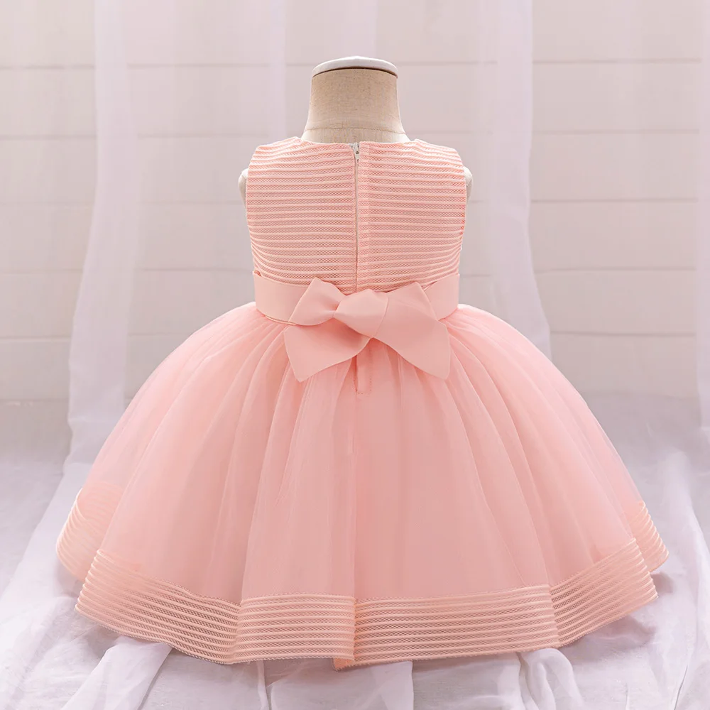 Toddler Baby Girls Summer Party Dresses Baptism Wedding 1 Year Birthday Floral Princess Kids Gown Costume Christening Vestidos