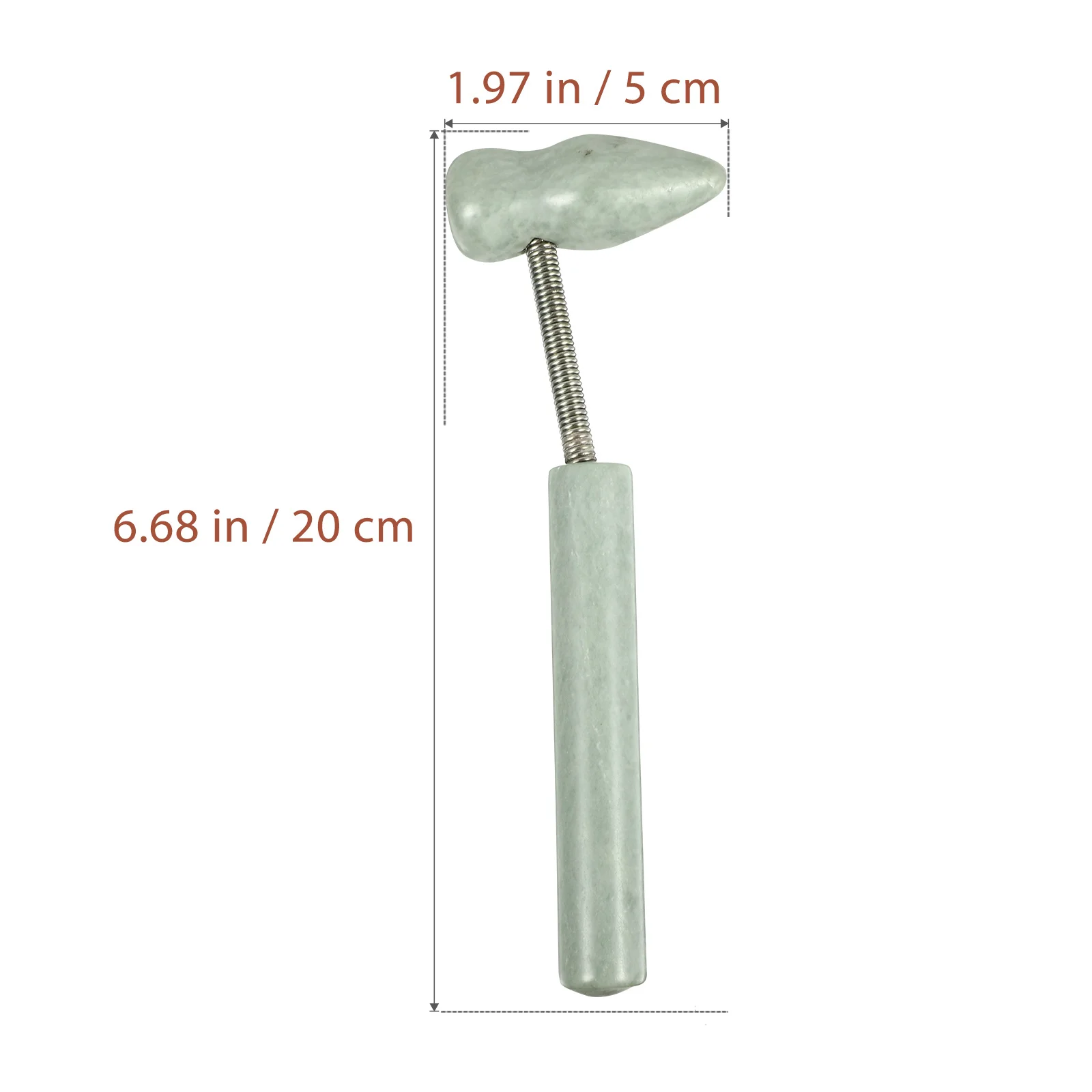 1개 휴대용 옥 마사지 해머 매끄러운 마감 일상 경락 요법용 가정, 사무실 또는 여행 중 사용하기 쉬움