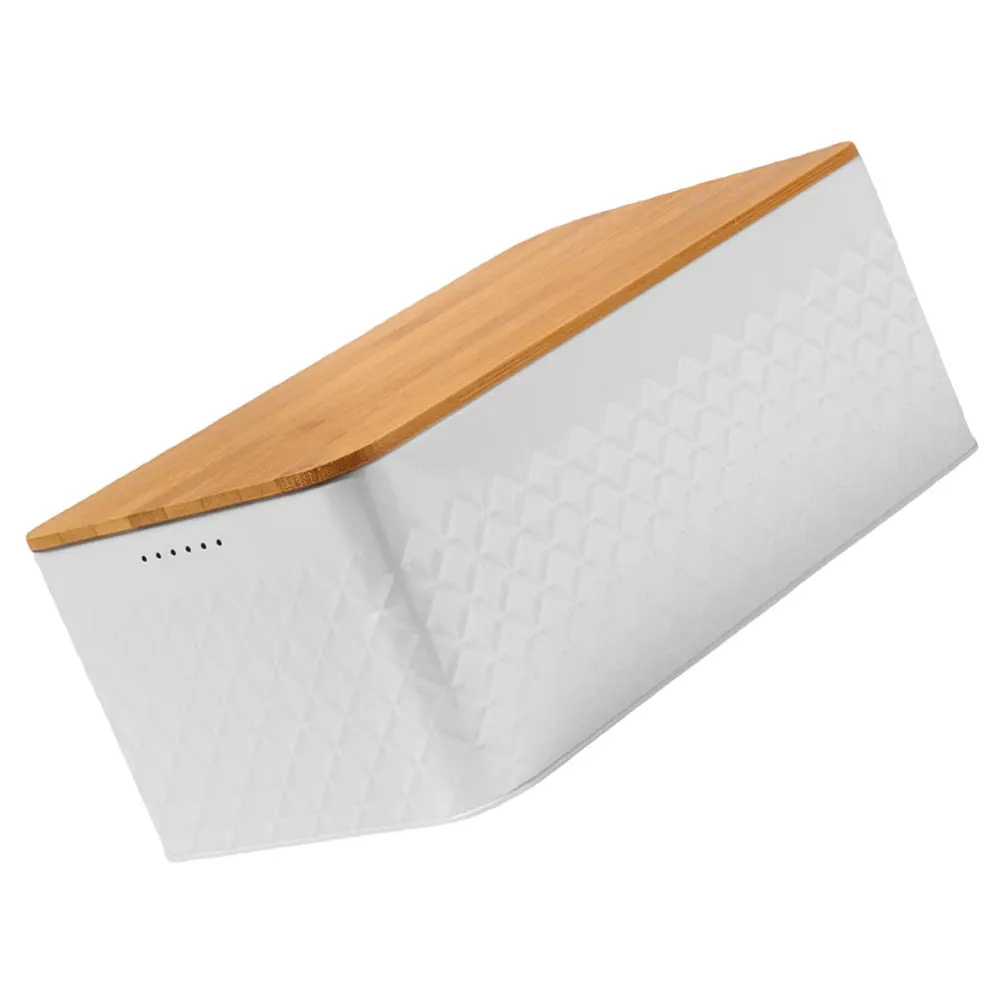 

Iron Bread Box White Kitchen Countertop Food Containers Metal Breadbox Storage Container Bread Storage Bakery