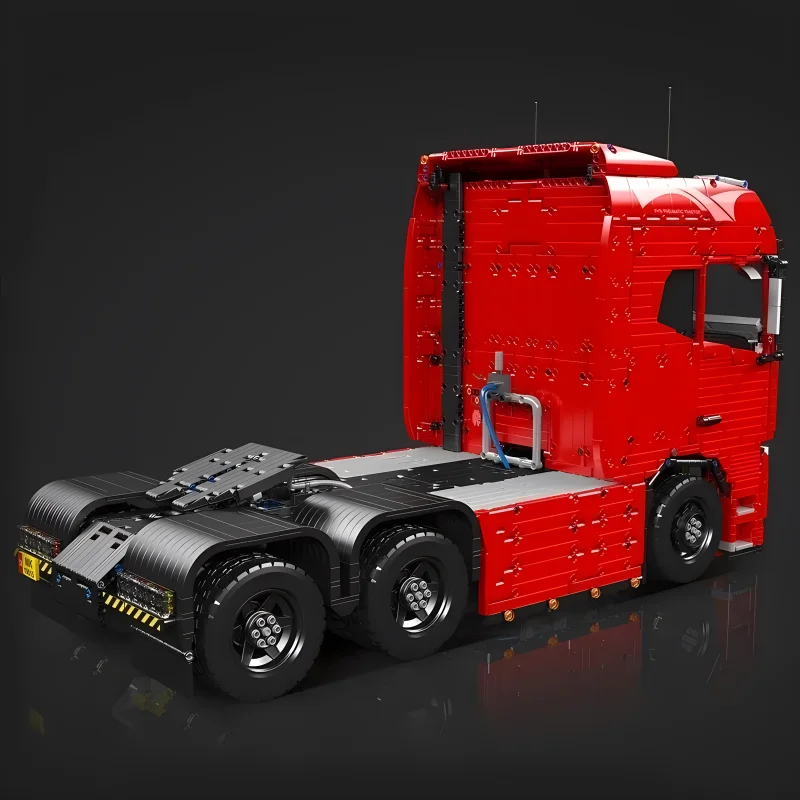 MOULD KING 19015 Technical Heavy Duty Trailer FH16 pneumatic Building Block Set Technical Engineering Car Toy kid Christmas Gift