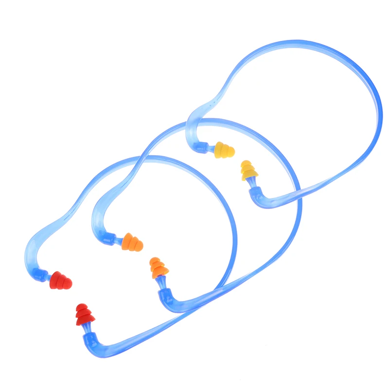 Bouchons d'oreille en silicone souple montés sur la tête, protège-oreilles anti-bruit pour les sports nautiques, la natation, le sommeil, la réduction du bruit