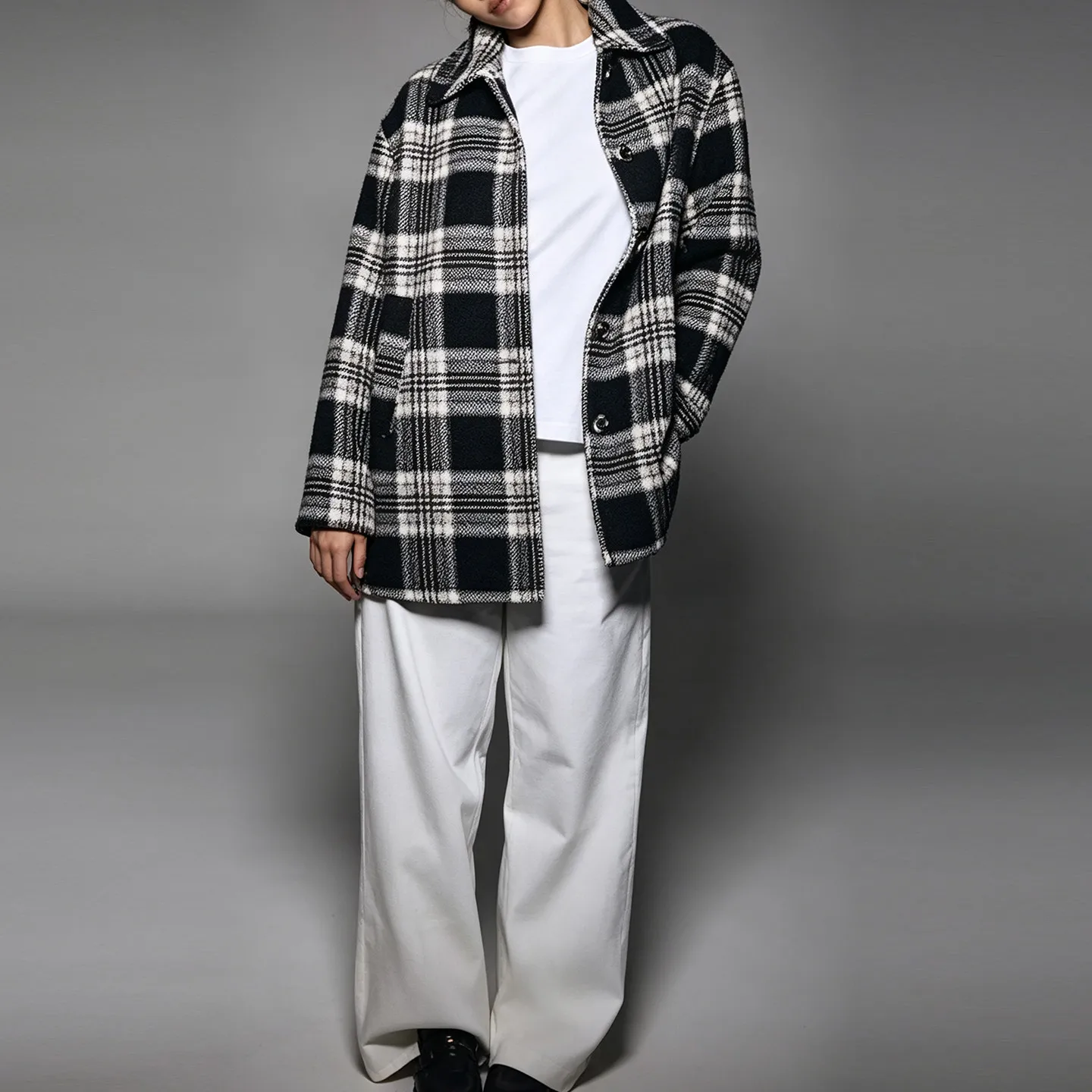 Women's Fashionable Oversized Coat Collar Jacket 2026 Summer Collection Personality Styling Trend Medium Length Outerwear