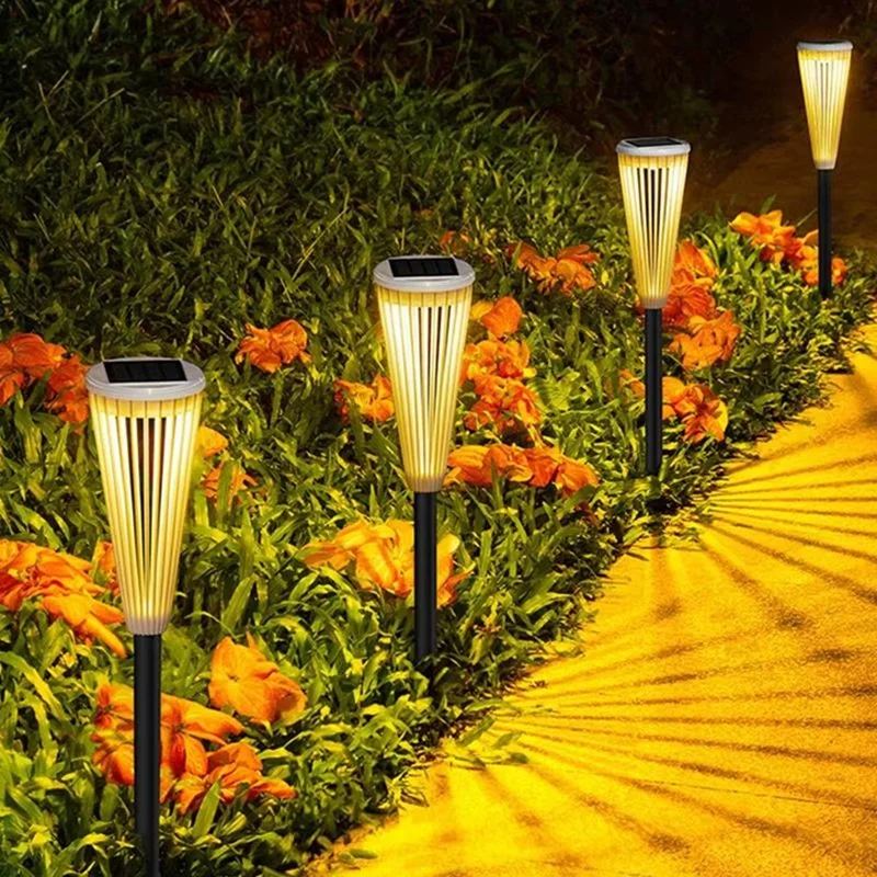 Solar-Gartenleuchten, wasserdicht, für den Weg, den Garten, den Außenbereich, LED-Beleuchtung für den Garten, Rasen, Hof