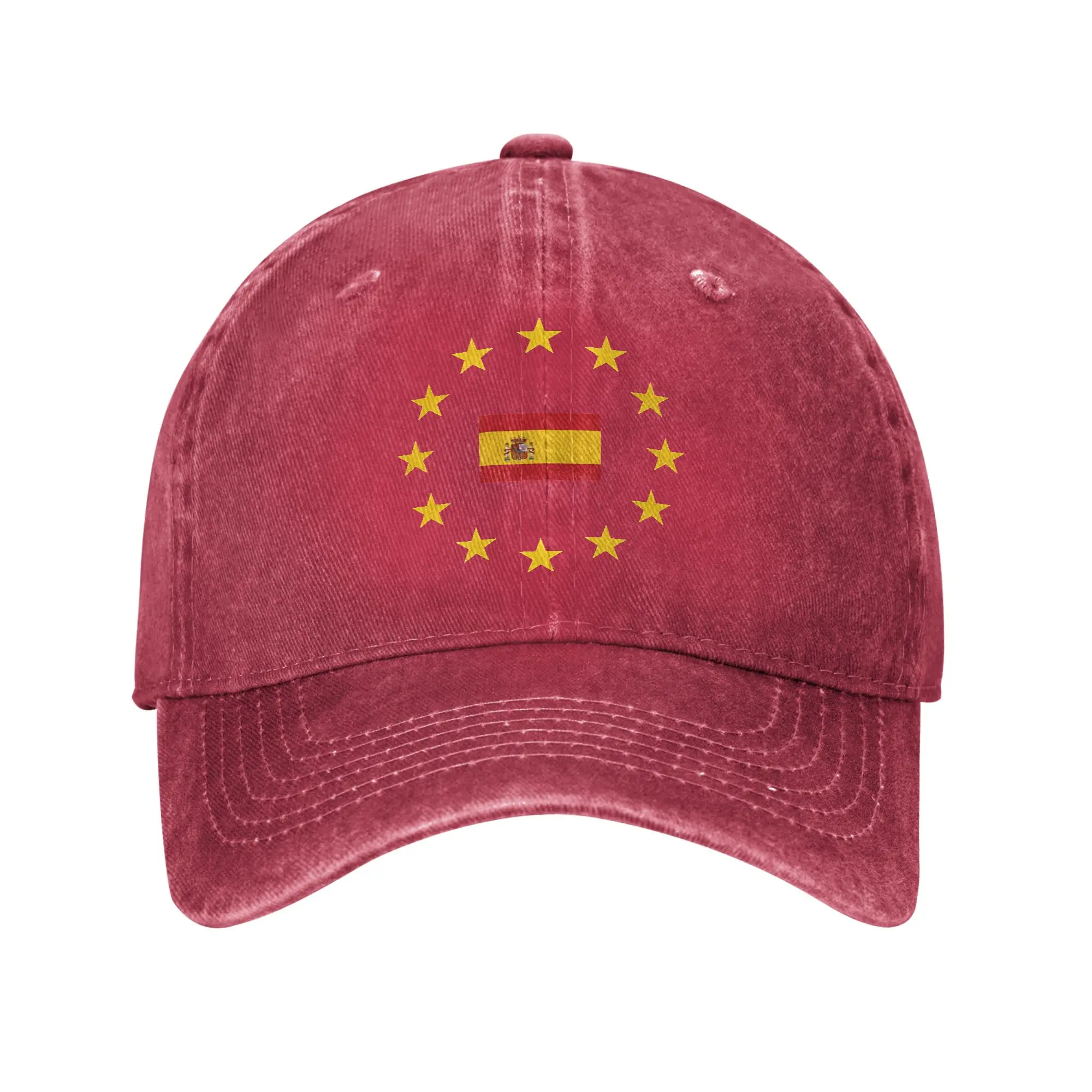 EU Europe Spain flag Make Spain Great Again Print Cap Men Women Cotton  Trucker Hat Daily Wear Baseball Cap Adjustable
