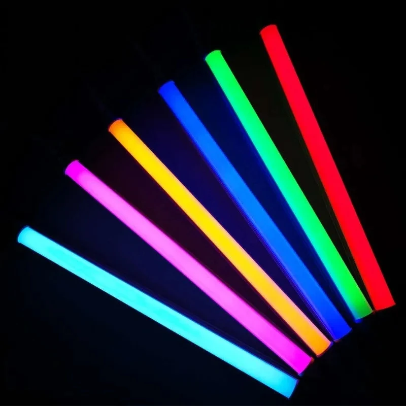 Imagem -03 - Lâmpada de Parede Fluorescente Led Tubo Colorido t Iluminação Integrada Frio Quente Branco 220v 30 cm 60 cm