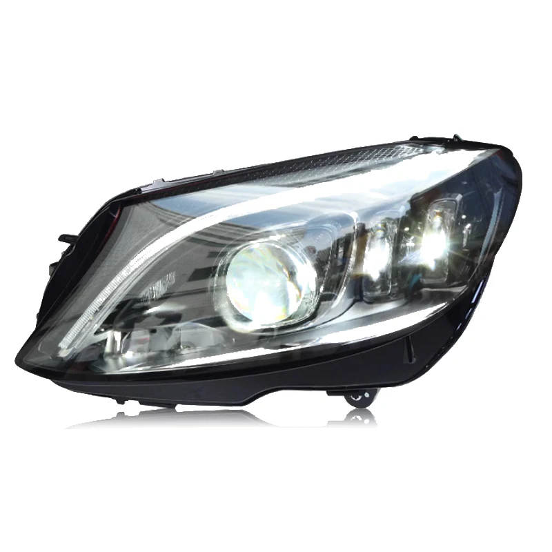 For Mercedes-Benz C-Class W205 2014-2020 C180 Accessories Ready to Use New Type Headlamp Assembly