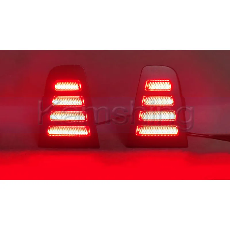 Kamshing 1 Pair Modify LED Rear Bumper Light Lamp For Changan CS55 Plus 2024-2025 Rear Bumper Fog Light Fog Lamp Rear Foglight