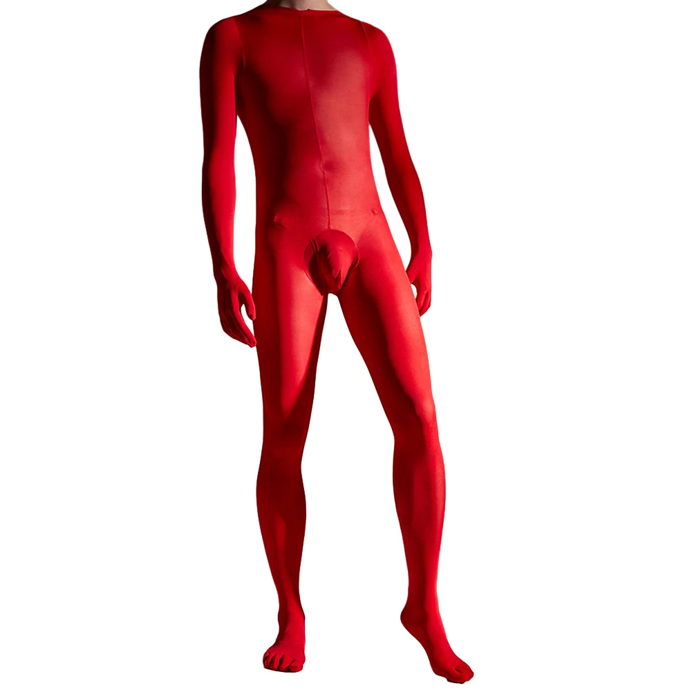 Roupa interior masculina quente bodysuit respirável clássico tamanho livre comprimento total leve meia-calça de náilon confortável moda