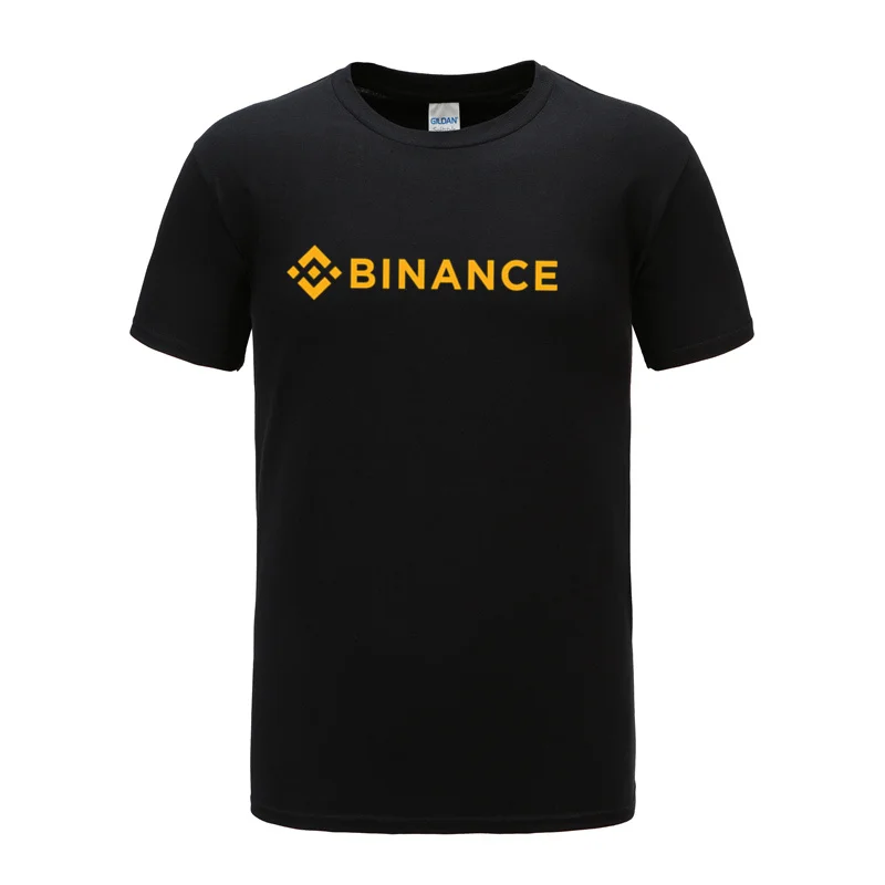 Binance T Shirt Crypto Men Casual Tees Cotton Short Sleeve Cool Tops Tshirt 2024