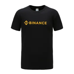 Binance T Shirt Crypto Men Casual Tees Cotton Short Sleeve Cool Tops Tshirt 2024