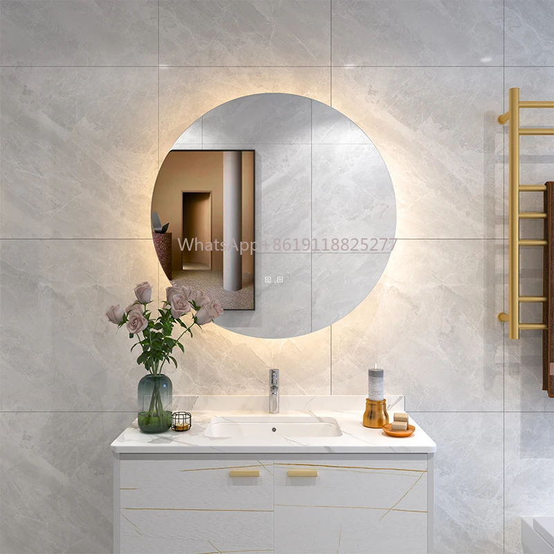 

Wall Hanging Modern Stainless Steel Storage Led Bathroom Vanity LED Mirror Cabinet Medicine Bathroom Cabinet