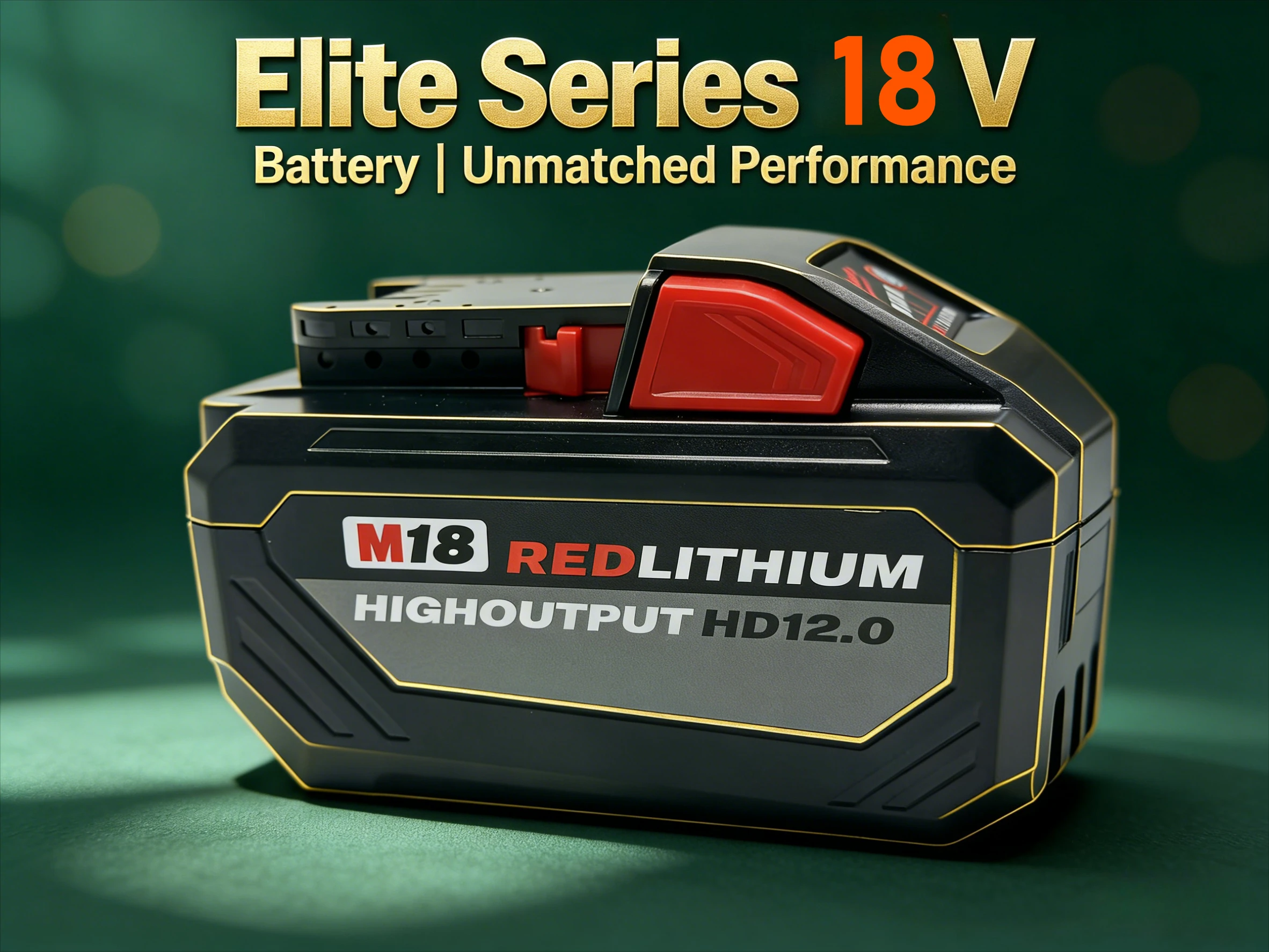 

M18 18V 12.0Ah High Output Battery for Milwaukee 48-11-1850 48-11-1815 Long Lasting for Jobsite Cordless Tools