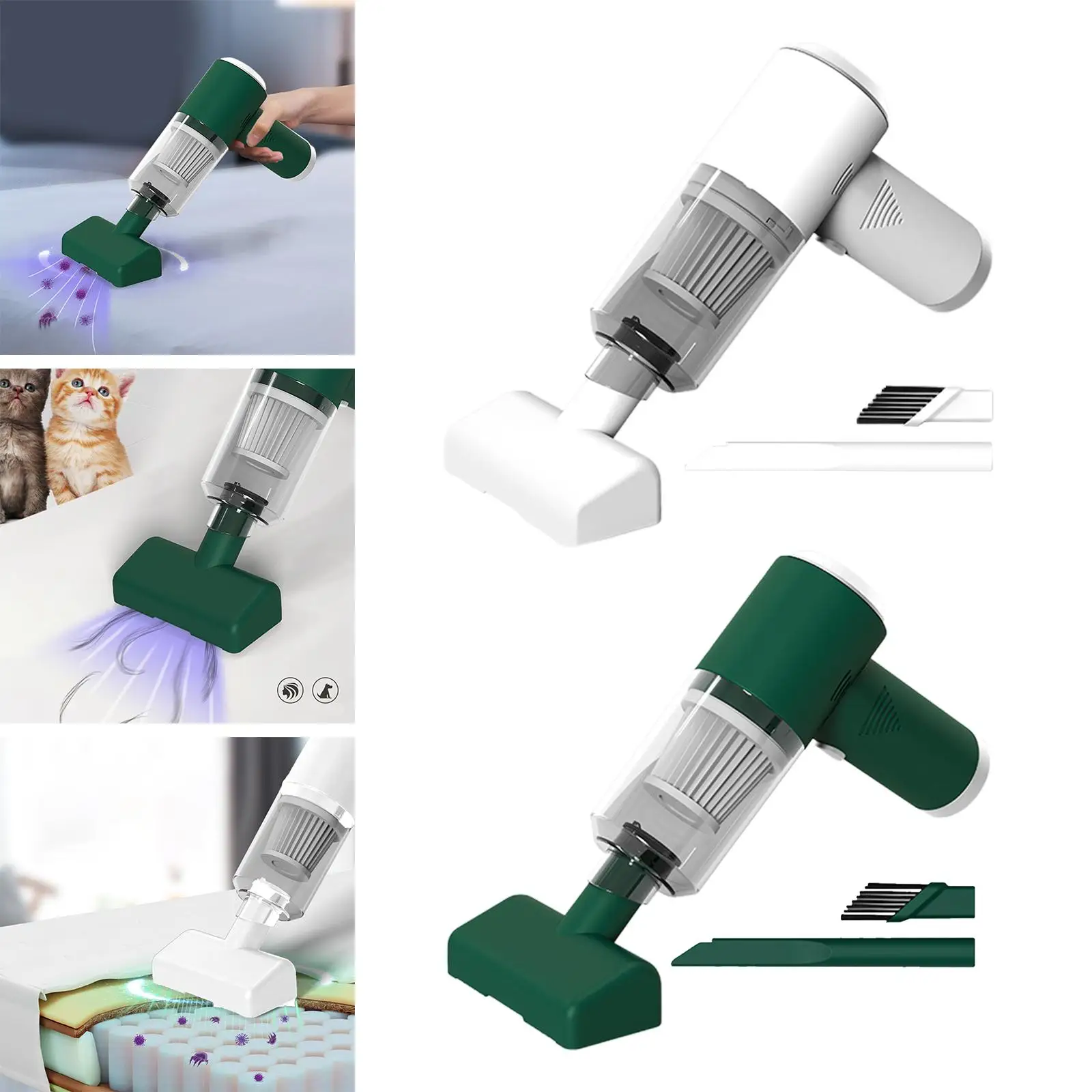 เครื่องดูดฝุ่นแบบใช้มือถือ Remover เครื่องมือกําจัดสําหรับพรมที่นอนบ้าน