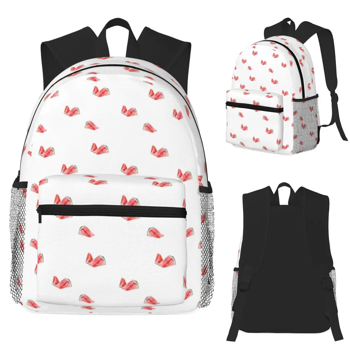 

Fresh Watermelon Vibes Watercolor Student Backpack School Bag Hiking Travel Daypack for Boys Girls Fashion Bookbag Shoulder Bags