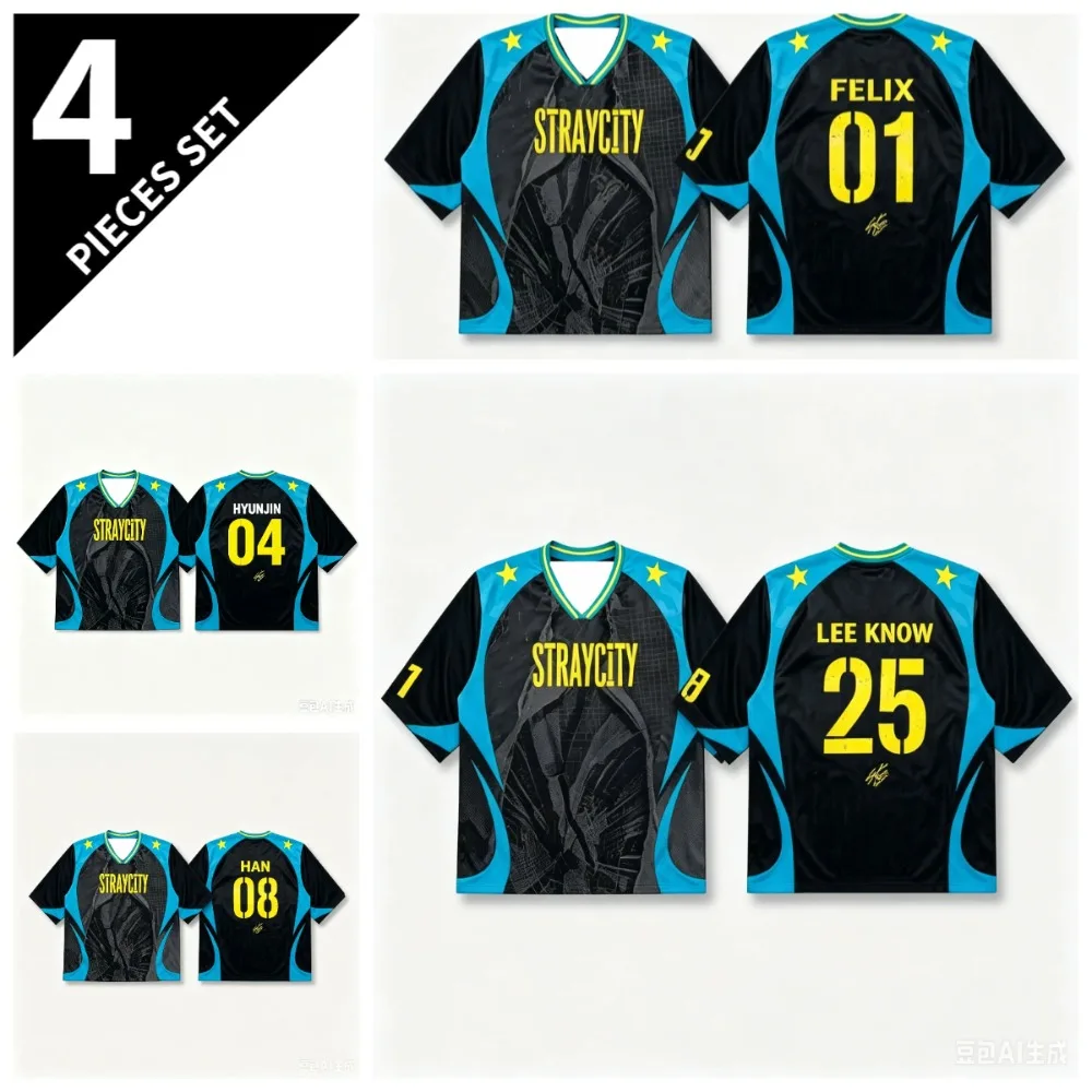 T-shirt décontracté à manches courtes pour fans de K-pop, collection été 2026, cadeau pour fans, t-shirt de concert Stray City, tailles plus pour femmes et hommes