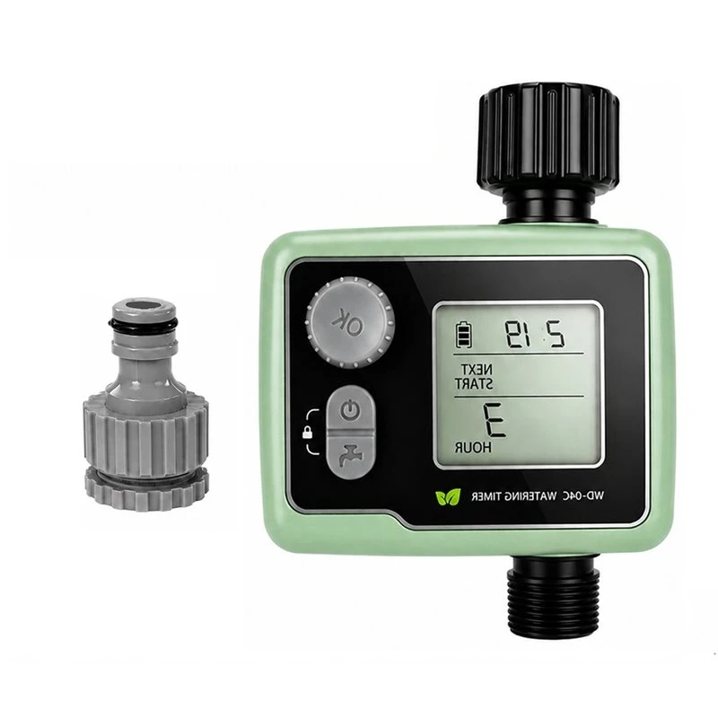 F-F Sprinkler Timer Automatic Garden Watering Timer Waterproof Intelligent Digital Hose Faucet Irrigation Controller G3/4
