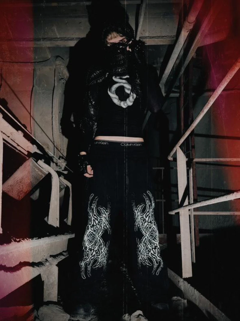 

Спортивные брюки в стиле гранж Emo, спортивные штаны свободного кроя, мужские и женские осенние и зимние теплые и удобные модные спортивные штаны