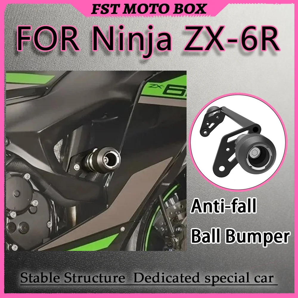 FOR Ultimate Impact-Resistant Crash Bar Kit for Ninja ZX-6R 636 CNC Machined Frame Sliders Anti-Fall Bobbins Racing Accessories