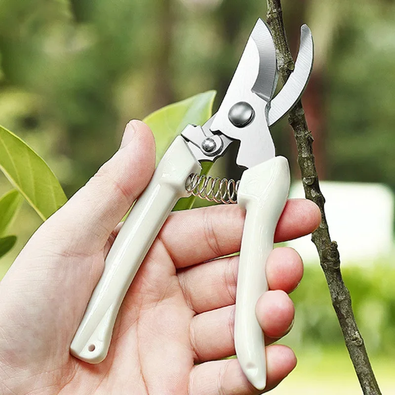 Stainless Steel Scissors Flower Cut Arrangement Pruning Fruit Tree Garden Branch Cutting Household Grafting Gardening Scissors