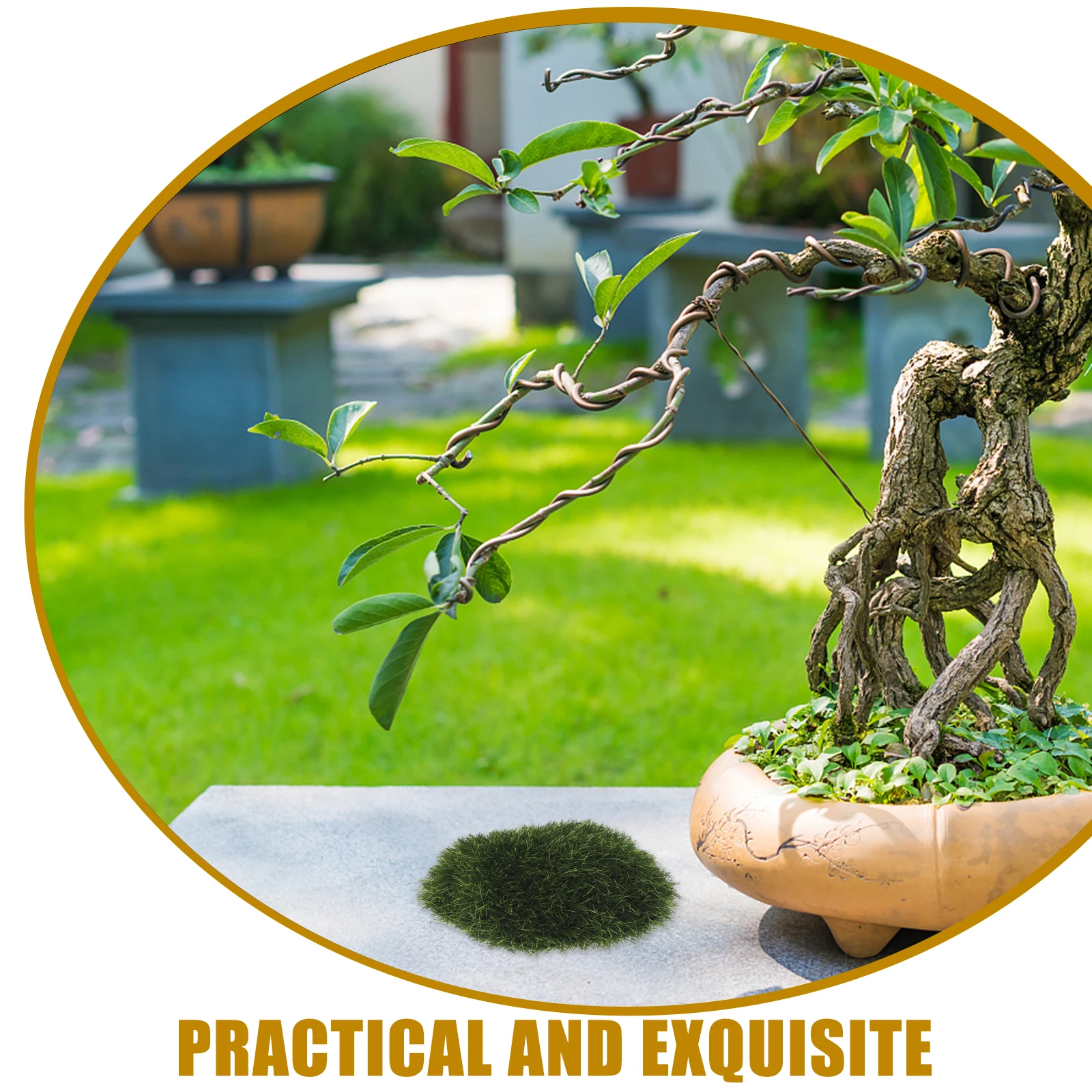 

4pcs Faux Stone Artificial Rockery Ornaments Small Realistic Moss Covered Stones For Indoor Outdoor Decor Landscaping Terrarium