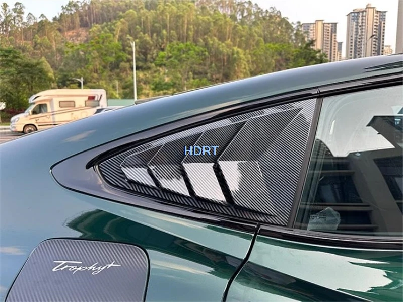 Estilo do carro janela traseira persiana guarnição de vidro triangular obturador cego capa para mg 7 mg7 2023 + protetor acessórios decoração