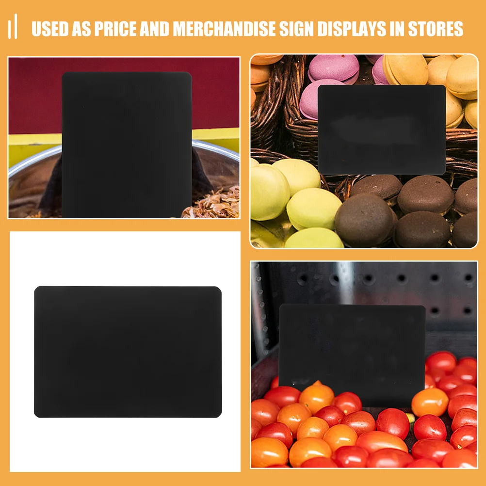 

15pcs Sturdy ABS Price Sign Tag Display Stand Wear Resistant Lightweight Easy Install Reusable for Supermarkets Stores Offices