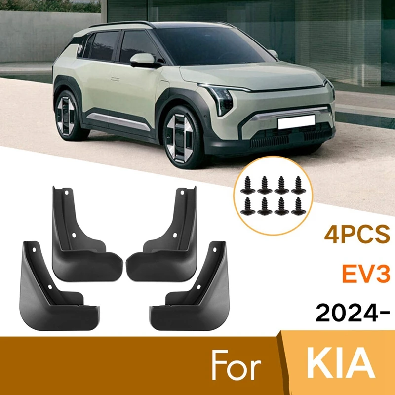 

Car Mudguards For Kia EV3 2024 Front Rear Mud Flaps Guards Splash Fender Car Exterior Parts