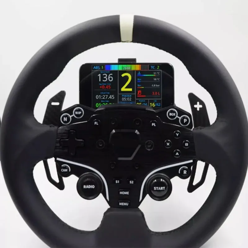 حامل هاتف عالمي قابل للتعديل للوحة قيادة السباق متوافق مع قاعدة MOZA R5 R3 R9 R12 SIMAGIC FANATEC