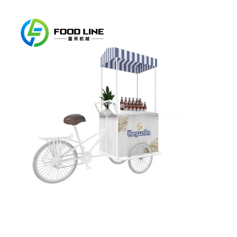WholesaleCustomized Soluble Coffee Stand Outdoor Display Cart for Retail Street Business