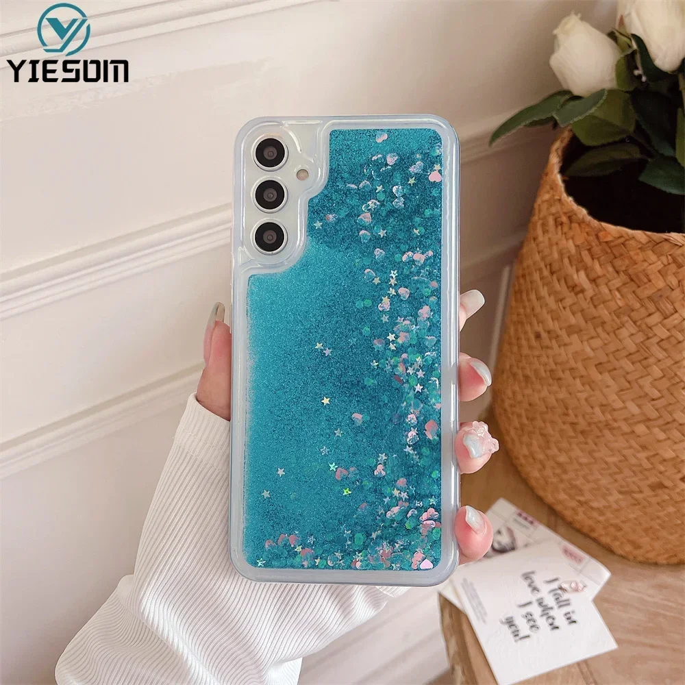 Glitter Silicone Case For Samsung Galaxy A16 A06 A15 A25 A35 A55 5G A14 A24 A34 A54 A73 A53 A33 A23 A13 A72 A52 A52S A32 Cover