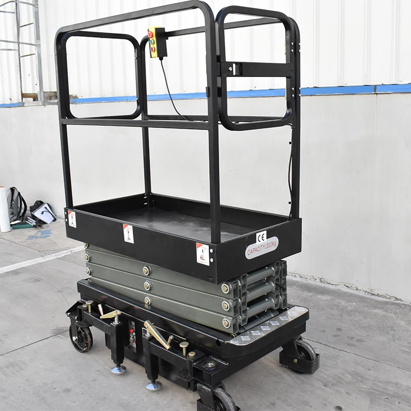 Customized Customized 220V 3m Mobile Home Electric Mini Scissor Lift One Man Lift Platform