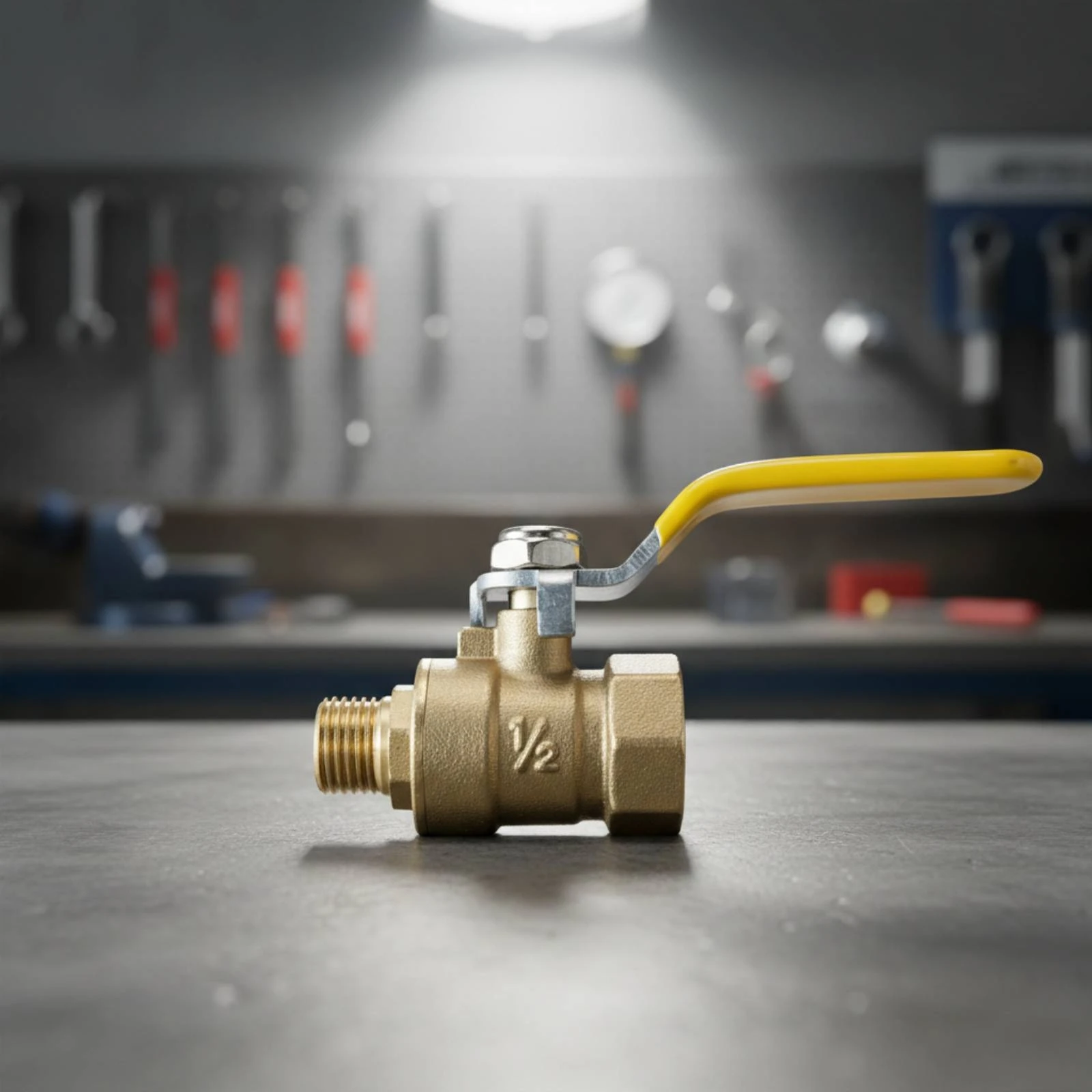 Compressor Drain Valve Easy to Turn Handle Industrial Hardware for Workshop