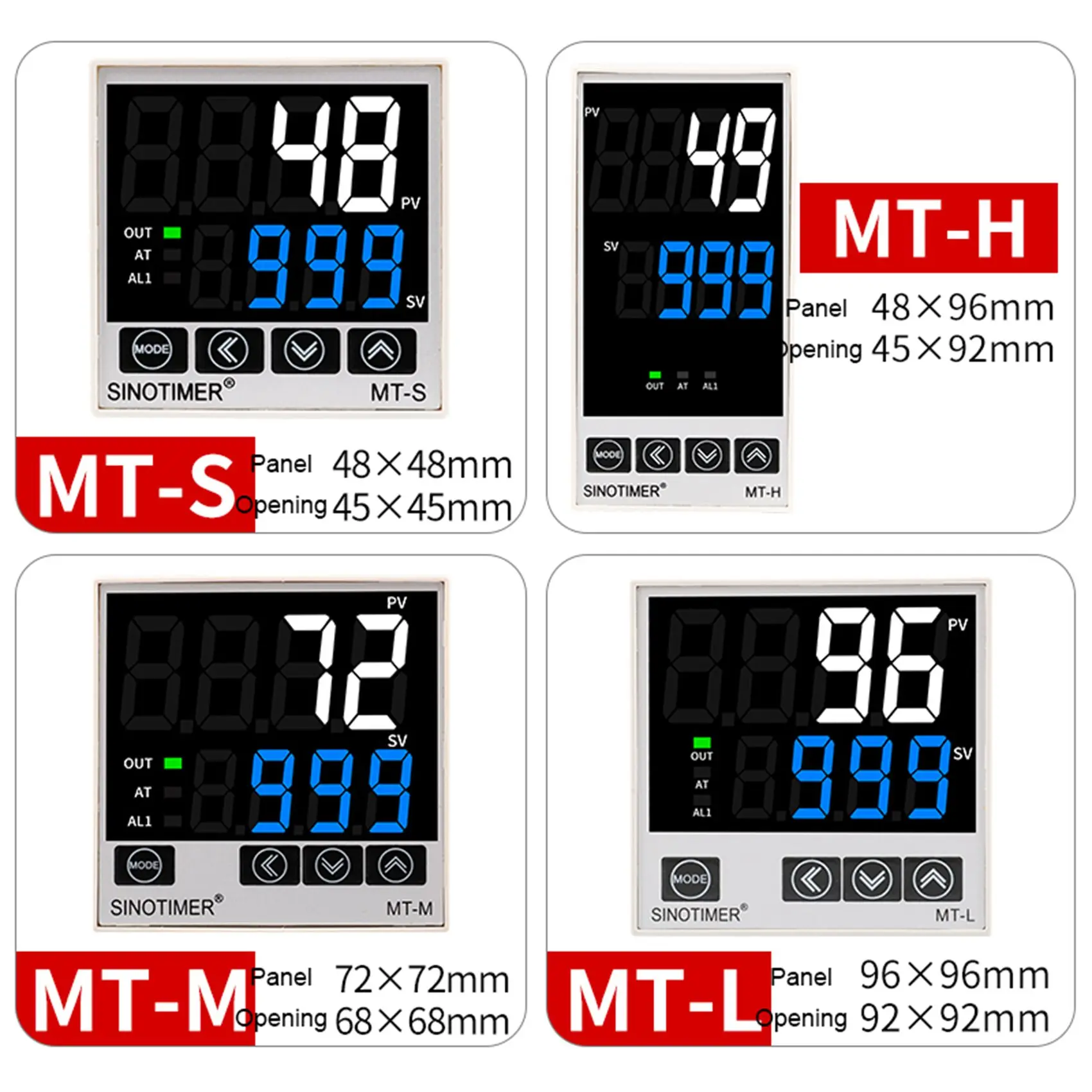 Thermoandrefor de contrôleur de température de Digital Pid de ménage chauffant le refroidissement tingquotes/MT-S de sortie de tension