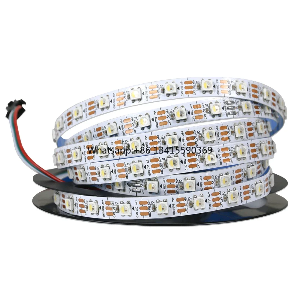 

DC 5V RGBW SMD5050 4-in-1 Addressable Digital LED Pixel Strip SK6812 RGBWW RGBCW with Bluetooth WiFi Remote Control Switch Modes