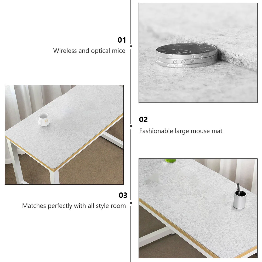 

Full Desk Mouse Pad Large Extended Gaming Mouse Mat Non-Slip Office Writing Keyboard Desk Pad Smooth Surface for Laptop Pc