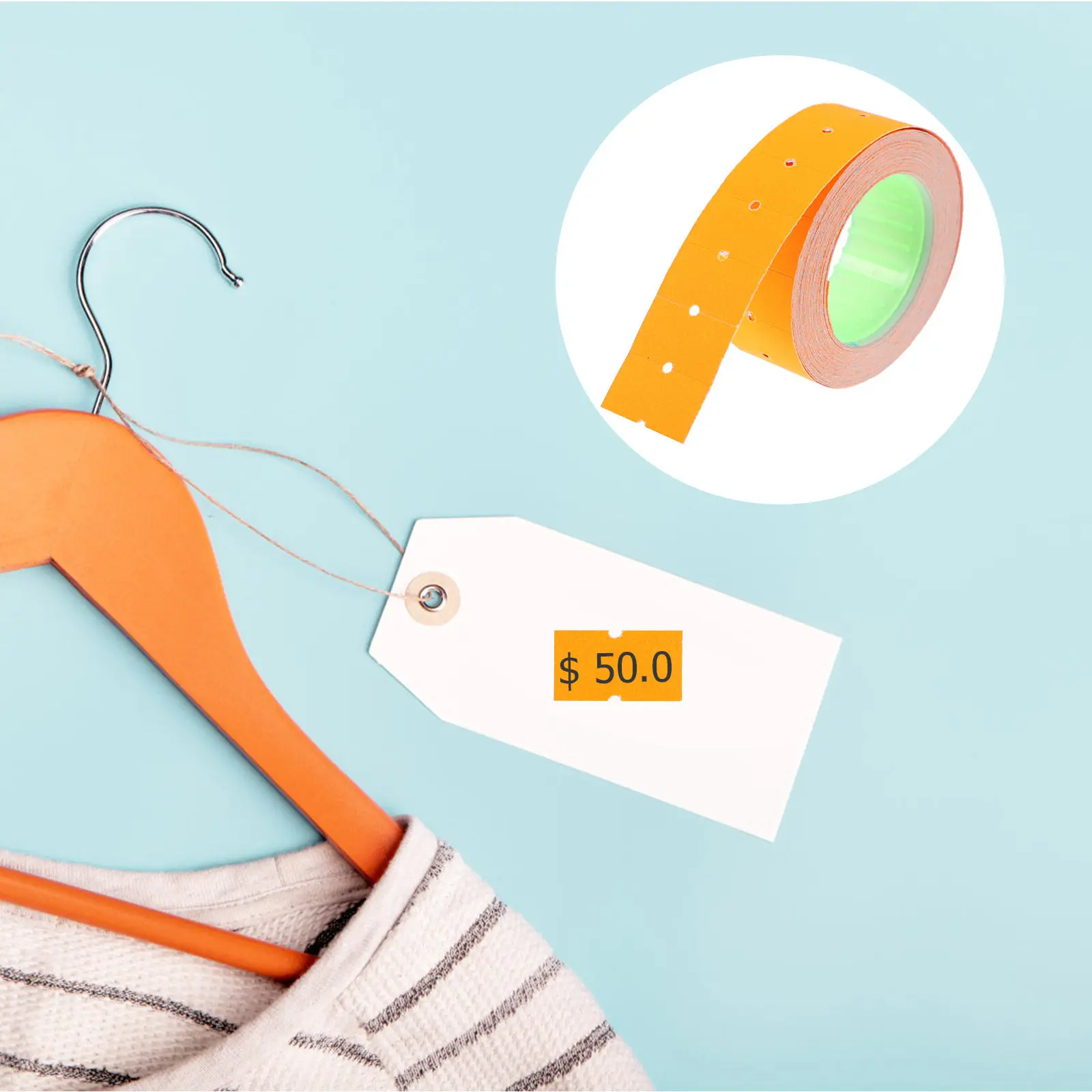 

Рулон этикеток для ценников, самоклеящаяся бумага для ценников, совместимая с этикетировочными принтерами, быстросохнущие чернила, четкая печать, для розничной торговли