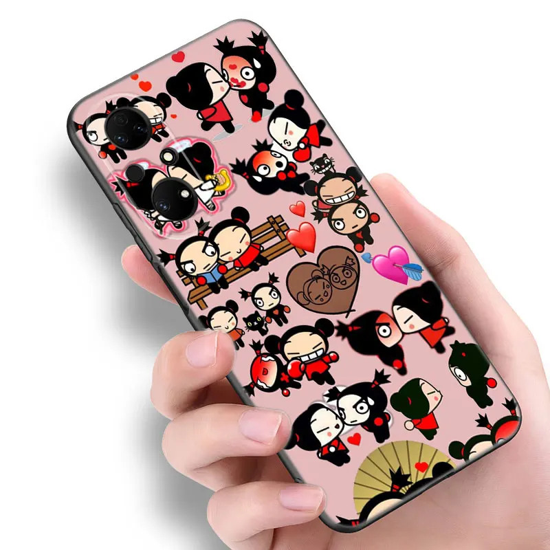 Pucca And Garu Phone Case For Huawei Pura 70 Ultra P20 P30 P40 Lite P60 Art P50 Pro P50E P Smart 2018 2019 2020 2021