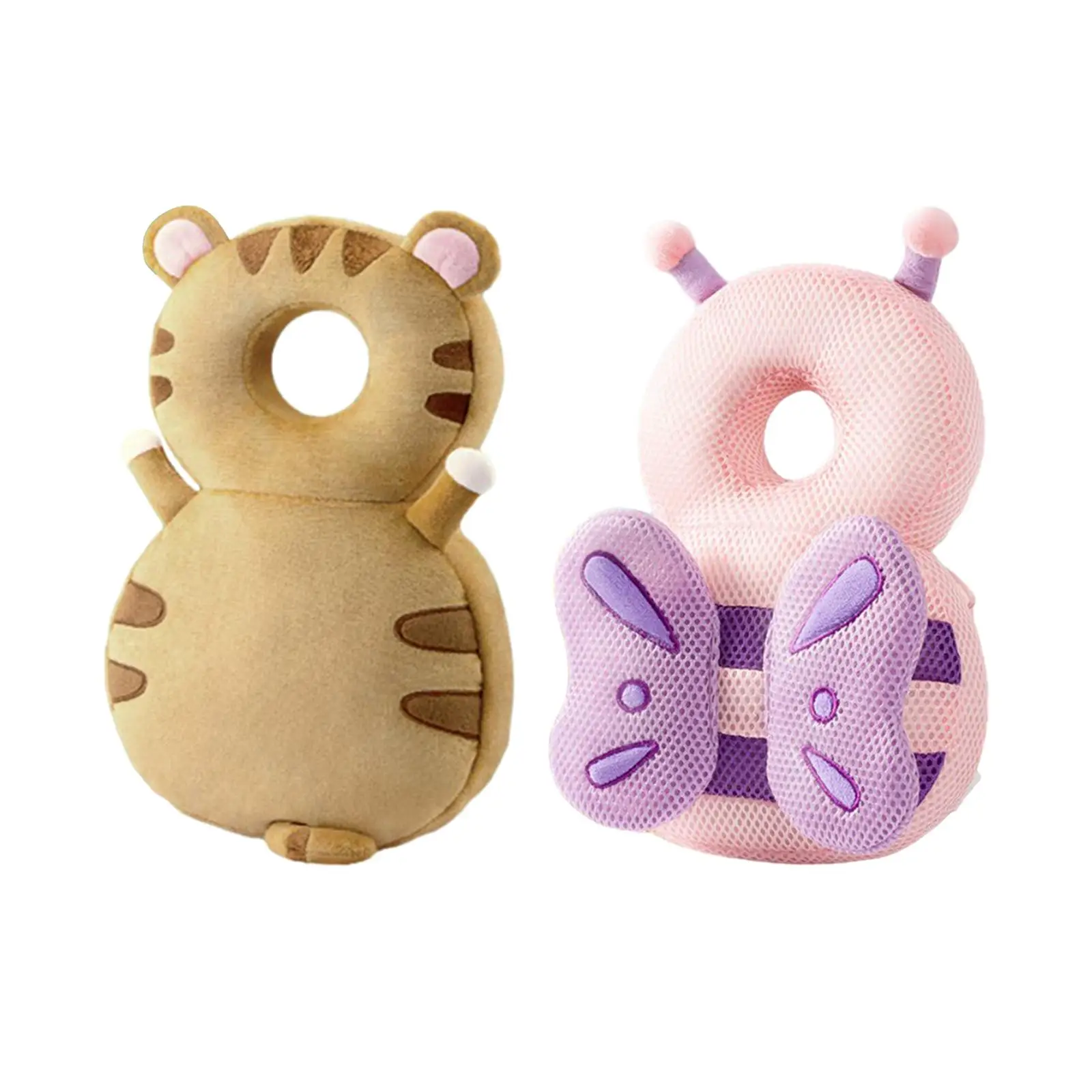 

Защитный шлем для малышей: дышащий, мягкий, портативный, милый, предотвращающий падения, защита спины для ходячих и ползающих младенцев