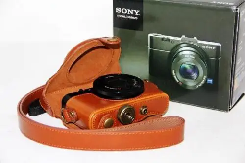 For Sony DSC-RX100 II M2 RX100III M3 Camera Case Bag Cover Leather Protection Protector