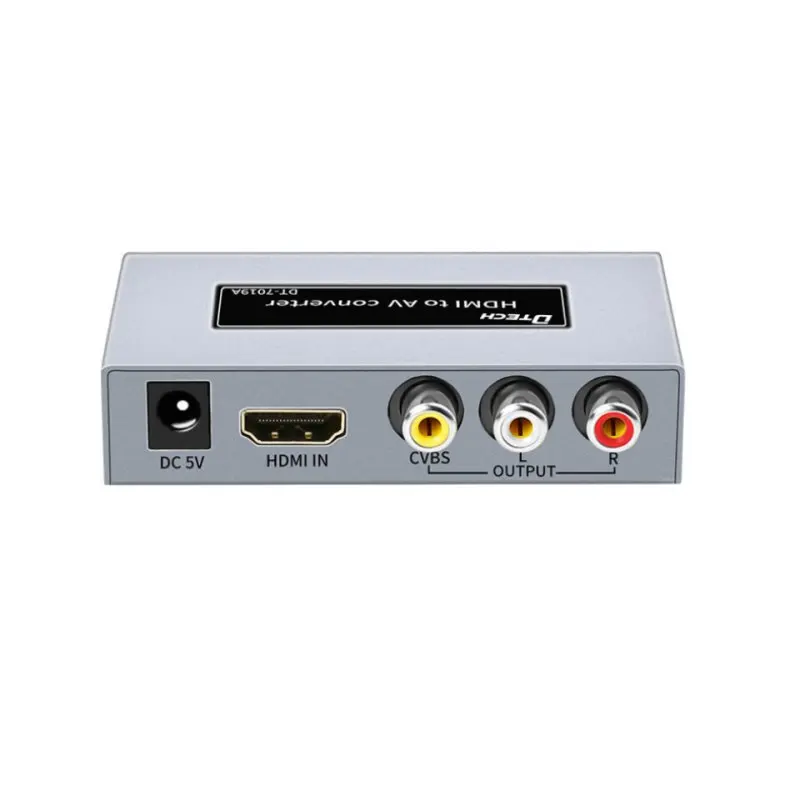 DTECH DT-7019A(MS) HDMI إلى AV محول 1080P HDMI2AV HDTV محول الصوت للتلفزيون صندوق ذكي الكمبيوتر المحمول #1