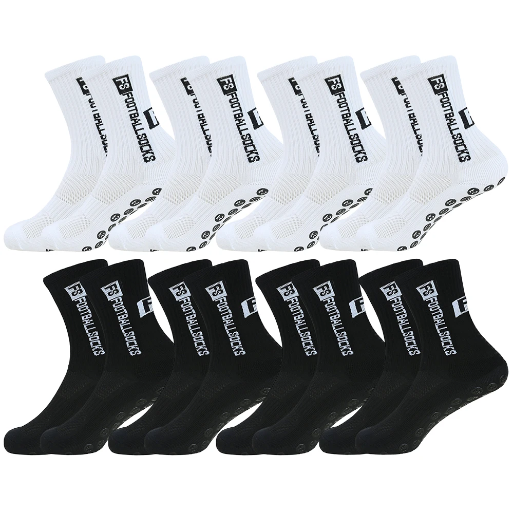 

1/2/5/8/20pairs Men Women Breathable Grip Socks Professional Sport Soccer Socks