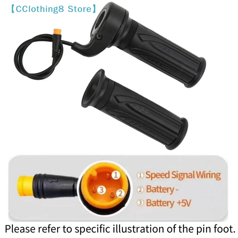1 Pair 20X Scooter Speed Throttle Handle 12V To 72V For 22.2mm Handlebar Electric Bike Throttle With 3 Pin Waterproof 【AliS8】