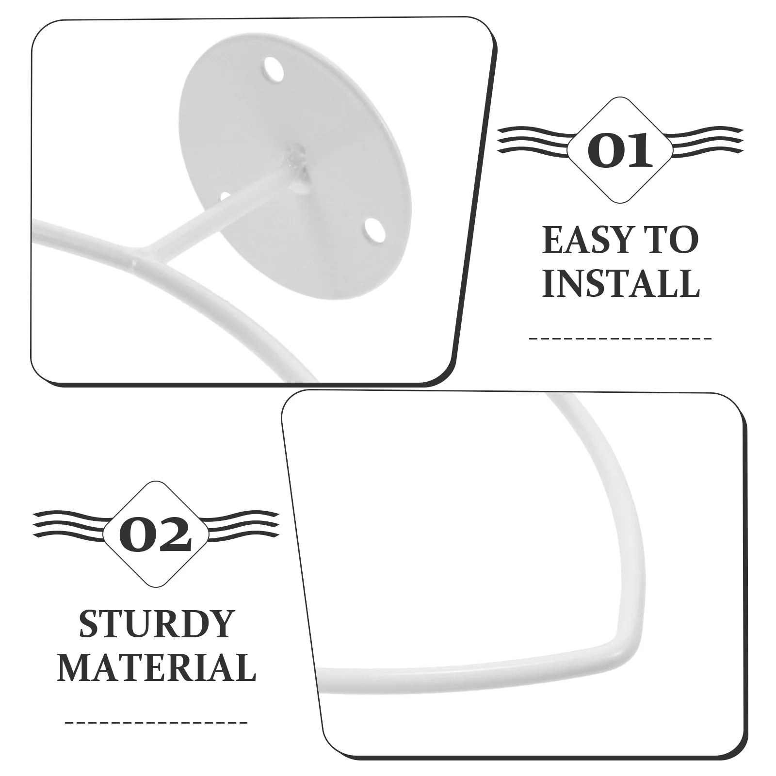 

1Set Wall Mount Rugby Storage Rack Iron Ball Holder Football Organizer Rack Sports Ball Hanger Wall Display for Room Decor